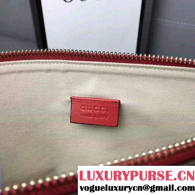 Gucci Rainbow "Love" Soft GG Supreme Pouch 476411 Red 2017 (WY-7060318 )