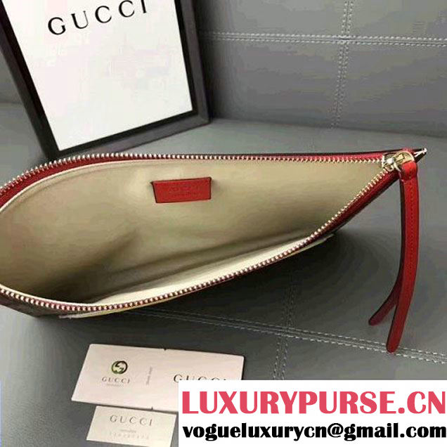 Gucci Rainbow "Love" Soft GG Supreme Pouch 476411 Red 2017 (WY-7060318 )