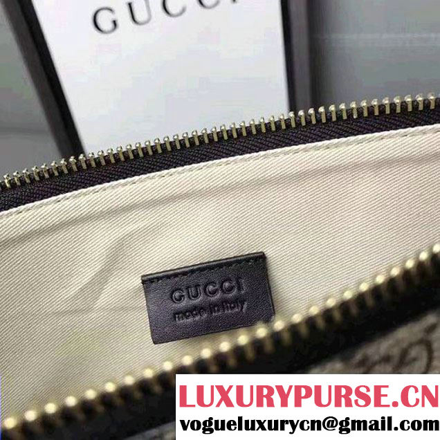 Gucci Rainbow "Love" Soft GG Supreme Pouch 476411 Black 2017 (WY-7060319 )
