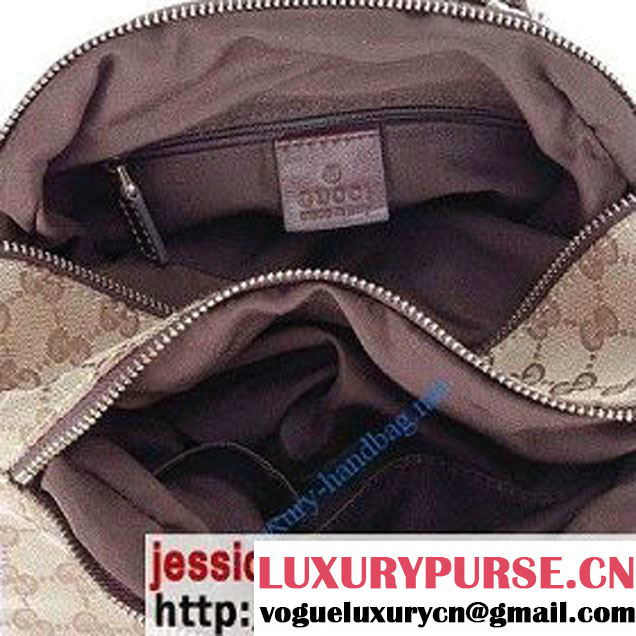 Gucci Chain Hobo with GG Fabric 242300 Beige   