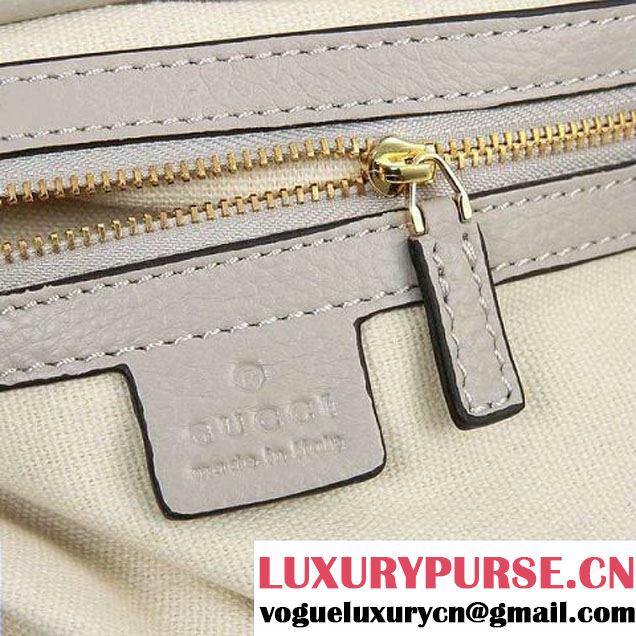 Gucci Twill Hobo Bag 309530 Light Grey  
