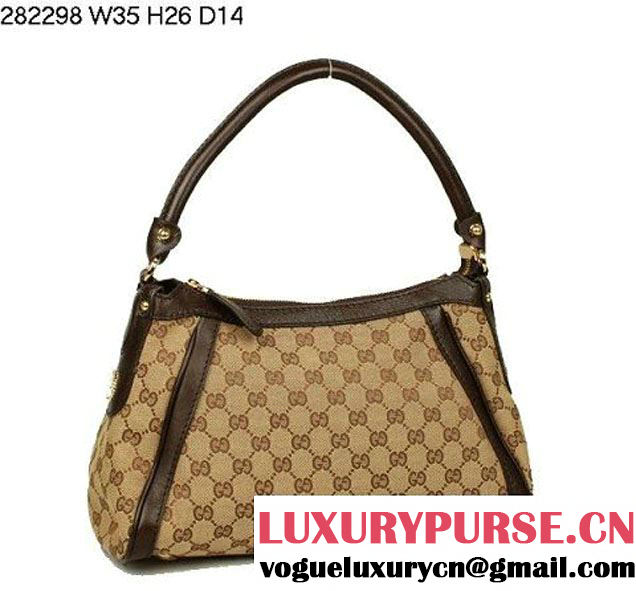 Gucci 282298 FAFXT 9739 Scarlett studded Interlocking G Hobo Bag  