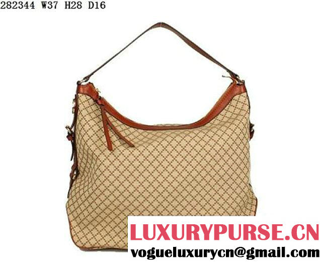 Gucci Village Double G Hobo Bag 282344 Brown