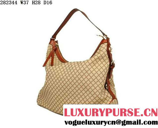 Gucci Village Double G Hobo Bag 282344 Brown  