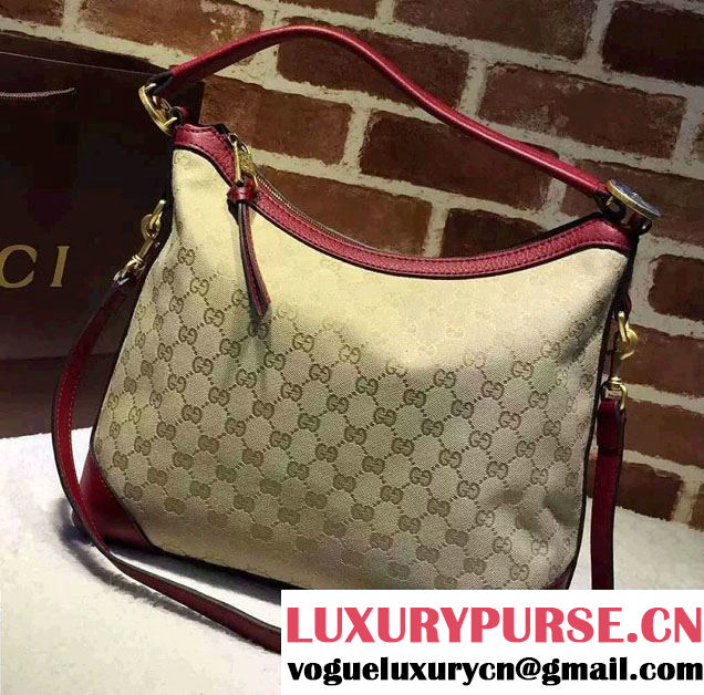 Gucci Miss GG Original GG Hobo Bag 326514 Burgundy