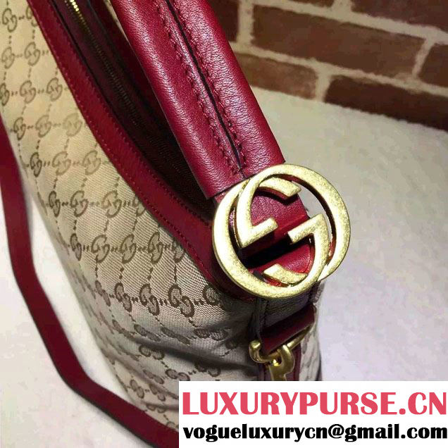 Gucci Miss GG Original GG Hobo Bag 326514 Burgundy