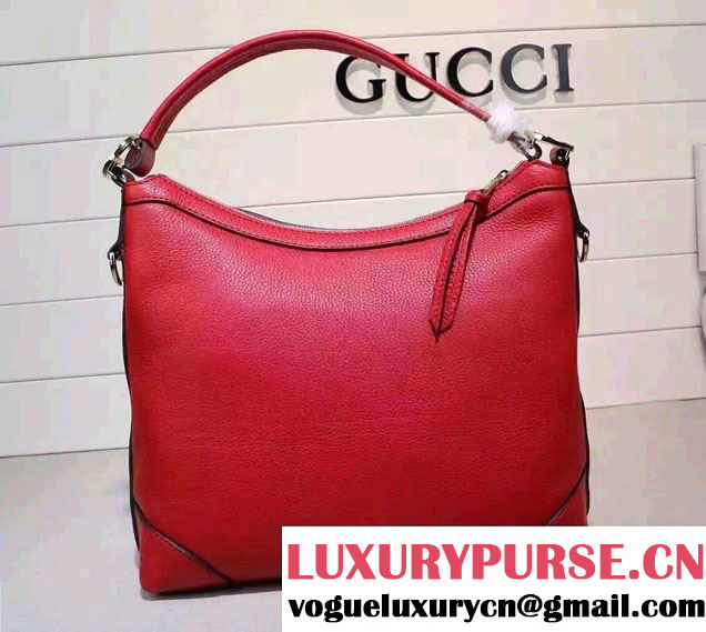 Gucci Miss GG Leather Hobo Bag 326514 Red