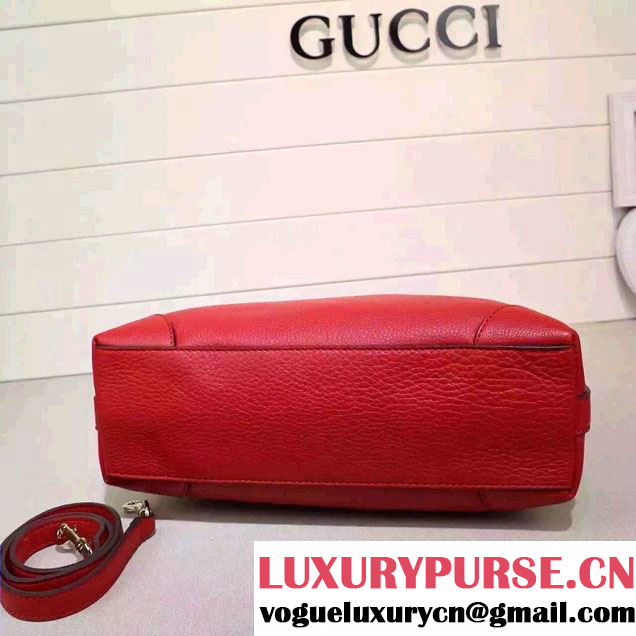 Gucci Miss GG Leather Hobo Bag 326514 Red