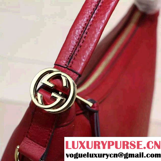 Gucci Miss GG Leather Hobo Bag 326514 Burgundy