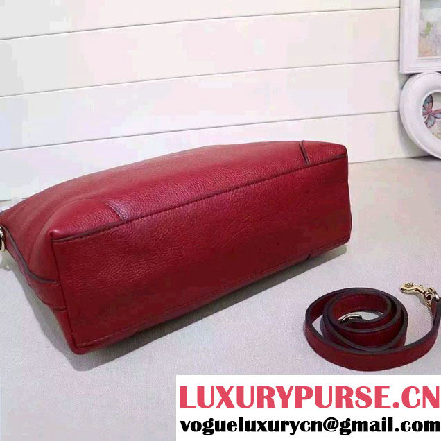 Gucci Miss GG Leather Hobo Bag 326514 Burgundy