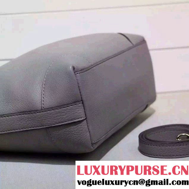 Gucci Miss GG Leather Hobo Bag 326514 Gray