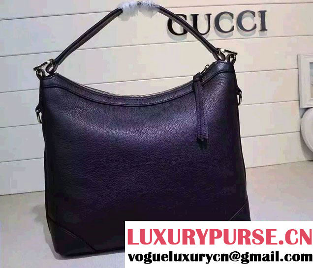 Gucci Miss GG Leather Hobo Bag 326514 Black