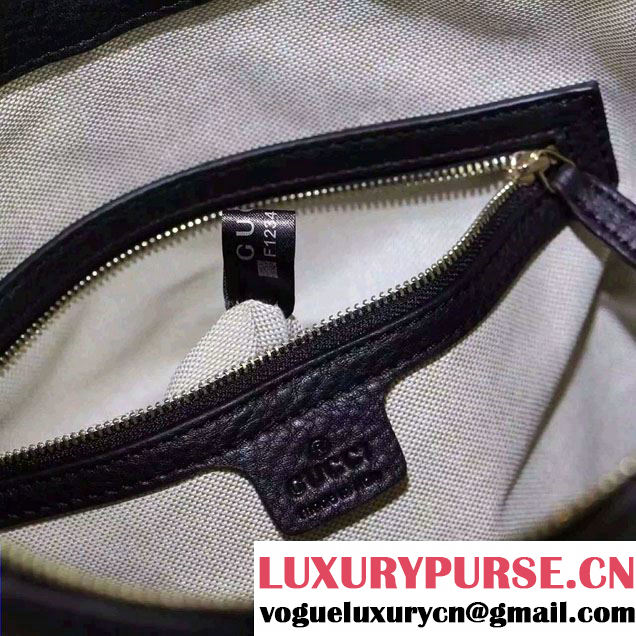 Gucci Miss GG Leather Hobo Bag 326514 Black