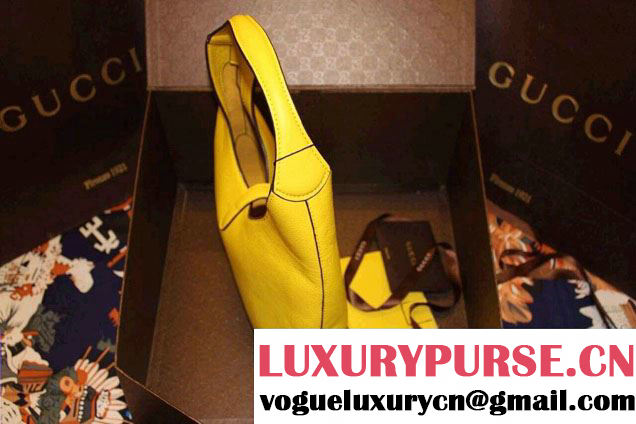 Gucci Jackie Soft Leather Hobo Bag 362968 Yellow