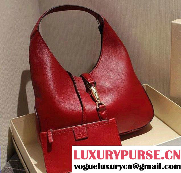 Gucci Jackie Soft Leather Hobo Bag 362968 Red