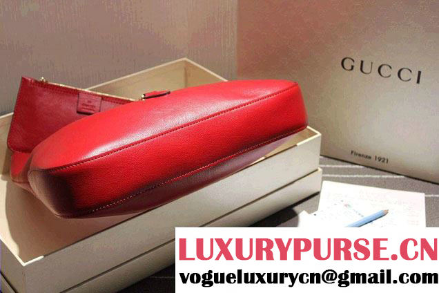 Gucci Jackie Soft Leather Hobo Bag 362968 Red