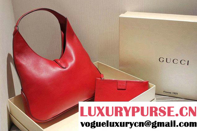 Gucci Jackie Soft Leather Hobo Bag 362968 Red