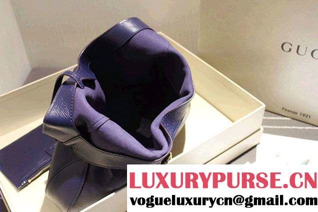 Gucci Jackie Soft Leather Hobo Bag 362968 Dark Blue