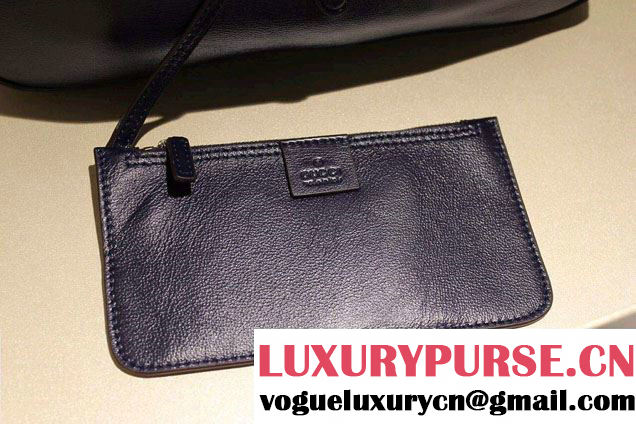 Gucci Jackie Soft Leather Hobo Bag 362968 Dark Blue