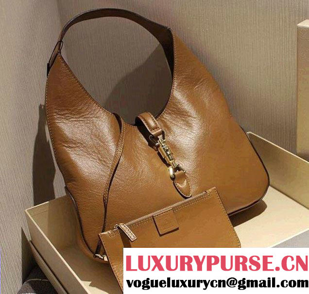 Gucci Jackie Soft Leather Hobo Bag 362968 Brown