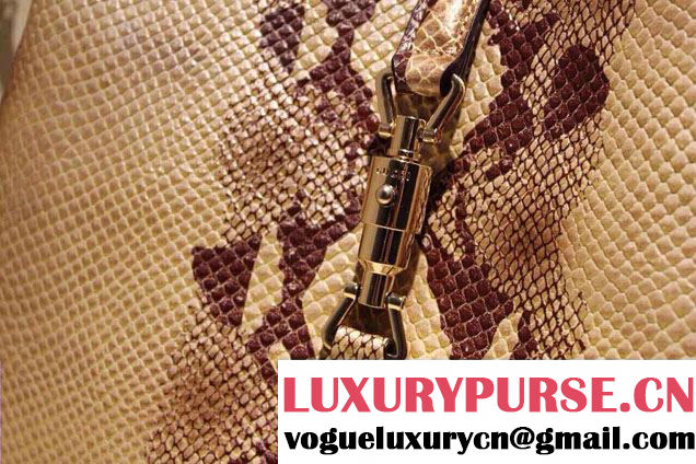 Gucci Jackie Soft Leather Hobo Bag 362968 Python Pattern