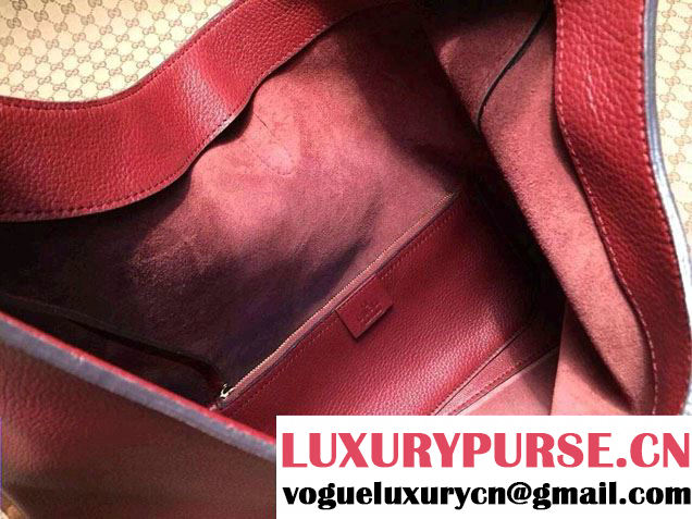 Gucci Jackie Soft Leather Hobo Bag 362968 Burgundy