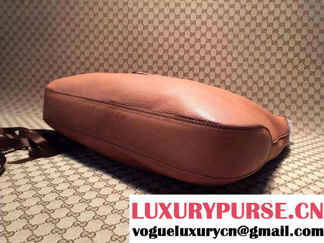 Gucci Jackie Soft Leather Hobo Bag 362968 Apricot