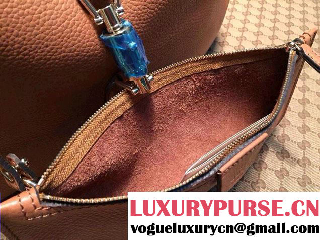 Gucci Jackie Soft Leather Hobo Bag 362968 Apricot