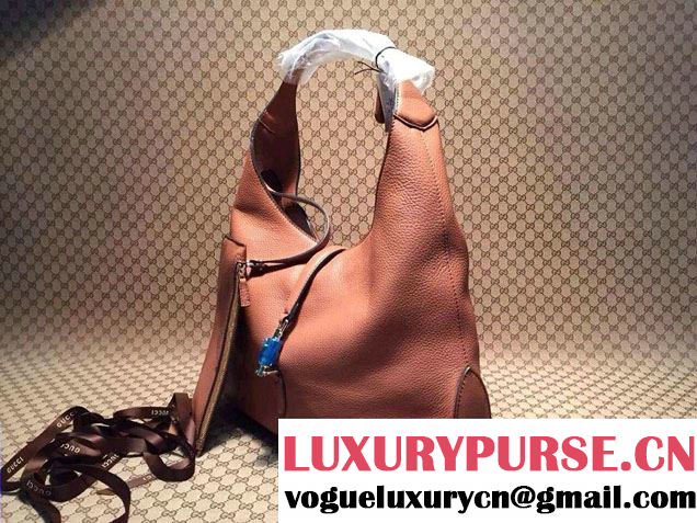 Gucci Jackie Soft Leather Hobo Bag 362968 Apricot
