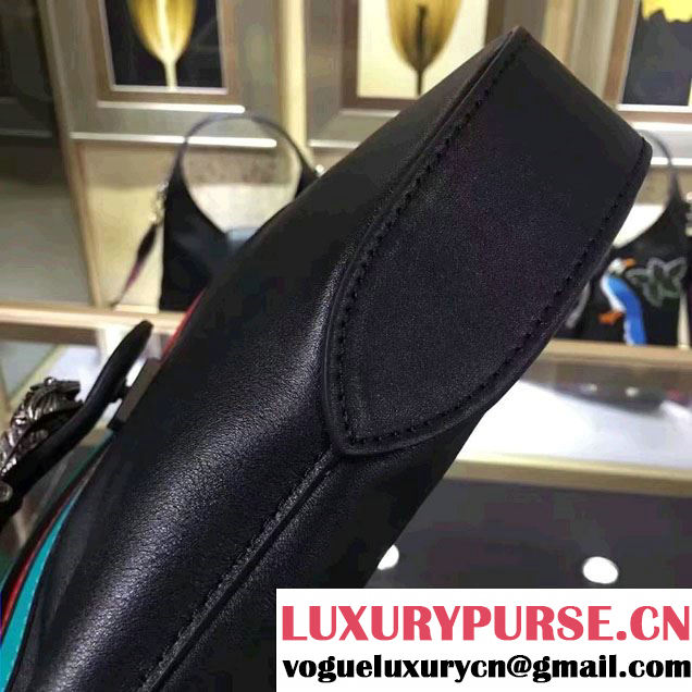Gucci Dionysus Matelassé Leather Hobo Small Bag 444072 Black/Web 2016