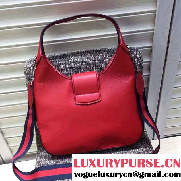 Gucci Dionysus Leather Hobo Small Bag 444072 Red/Floral 2016