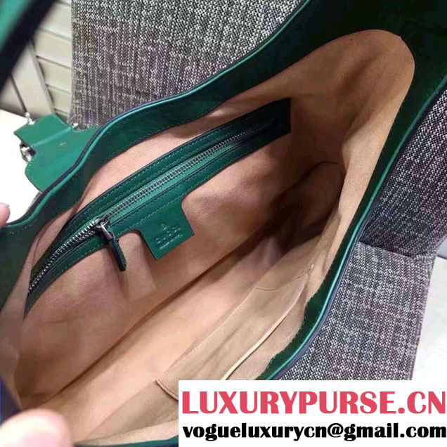 Gucci Dionysus Leather Hobo Small Bag 444072 Green/Tiger 2016