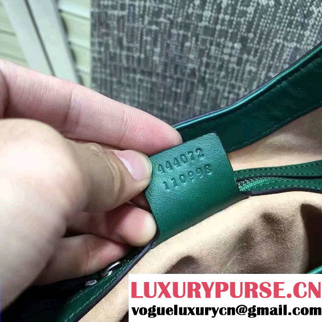 Gucci Dionysus Leather Hobo Small Bag 444072 Green/Tiger 2016