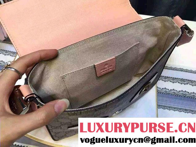 Gucci Children's GG Supreme Cat Messenger Bag 410806 Yellow 2016