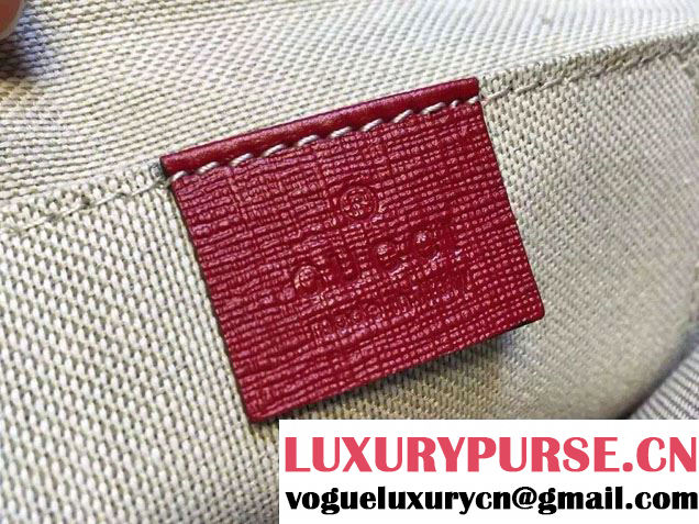 Gucci Children's GG Strawberry Messenger Bag 410815 Red 2016