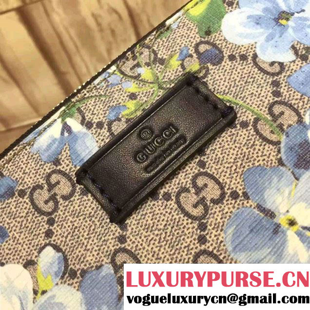 Gucci GG Supreme Canvas Blue Blooms Messenger Bag 429004 2016