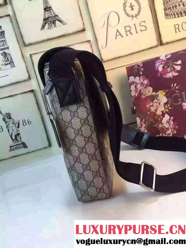 Gucci GG Supreme Canvas Messenger Small Flap Bag 406368 2016