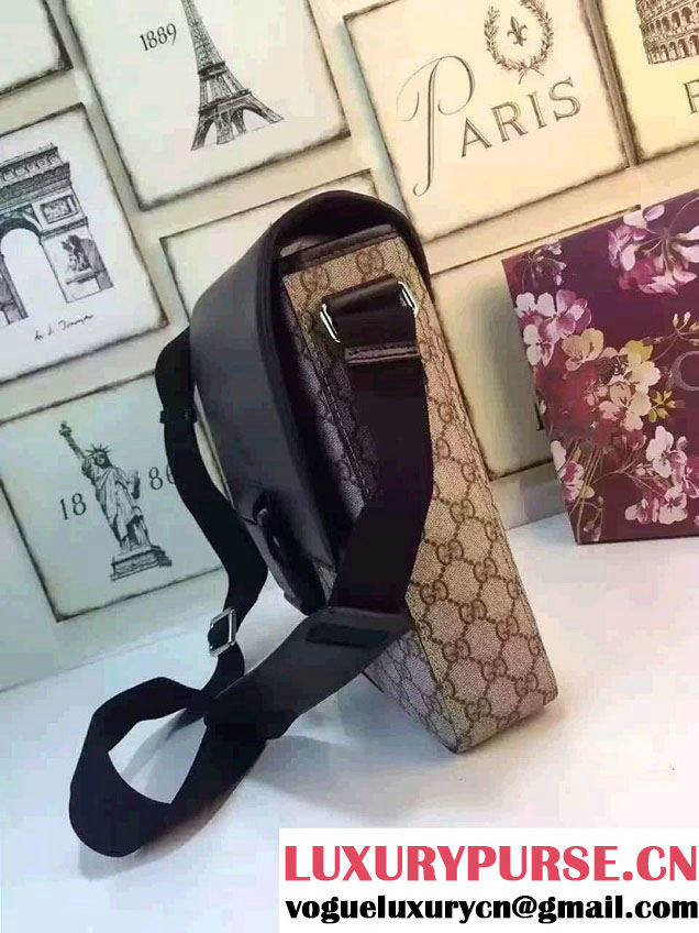 Gucci GG Supreme Canvas Messenger Small Flap Bag 406368 2016