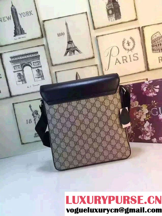 Gucci GG Supreme Canvas Messenger Small Flap Bag 406368 2016