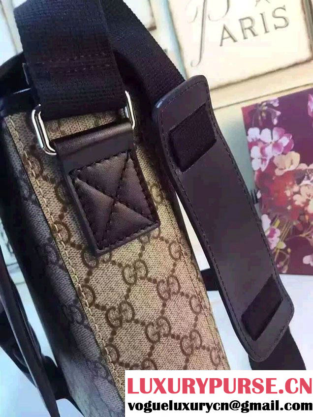 Gucci GG Supreme Canvas Messenger Small Flap Bag 406368 2016