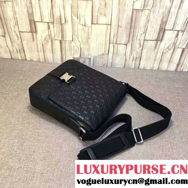Gucci Signature Leather Messenger Small Flap Bag 406368 2016