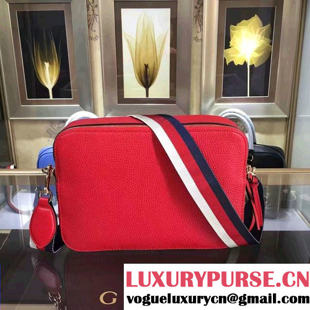 Gucci Snake Print Messenger Bag 453572 Red Cruise 2017