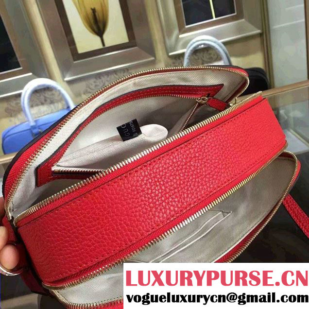 Gucci Snake Print Messenger Bag 453572 Red Cruise 2017