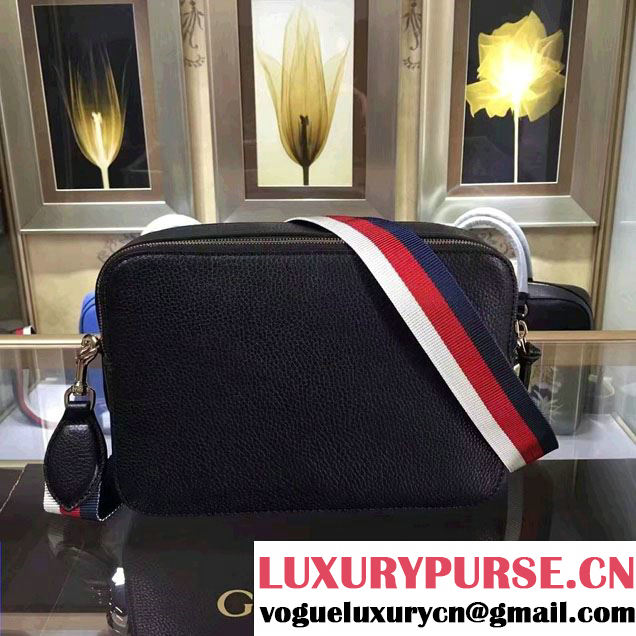 Gucci Snake Print Messenger Bag 453572 Black Cruise 2017