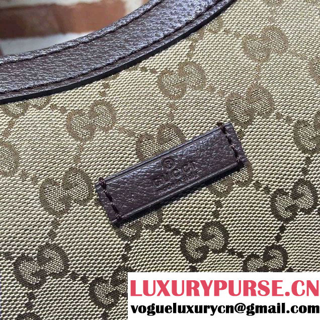 Gucci Original GG Canvas Messenger Medium Bag 181092 Coffee