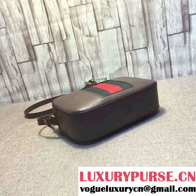 Gucci Animalier Textured Leather Messenger Bag 412009 Coffee 2016