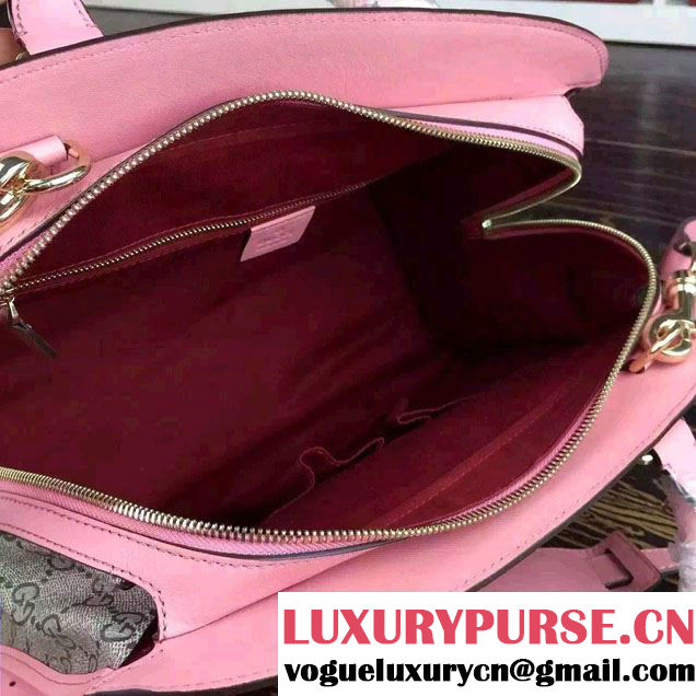 Gucci Dionysus Blooms Print GG Supreme Duffle Tote Bag 387509 Pink 2015
