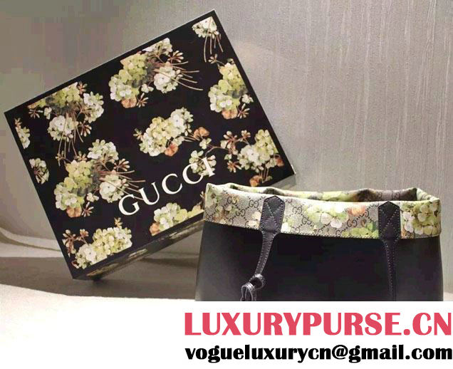 Gucci GG Blooms Reversible Leather Tote Medium Bag 368568 2016