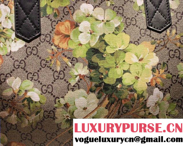 Gucci GG Blooms Reversible Leather Tote Medium Bag 368568 2016