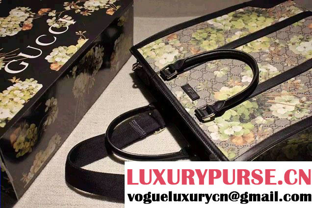 Gucci GG Blooms Structured Tote Bag 406387 2016